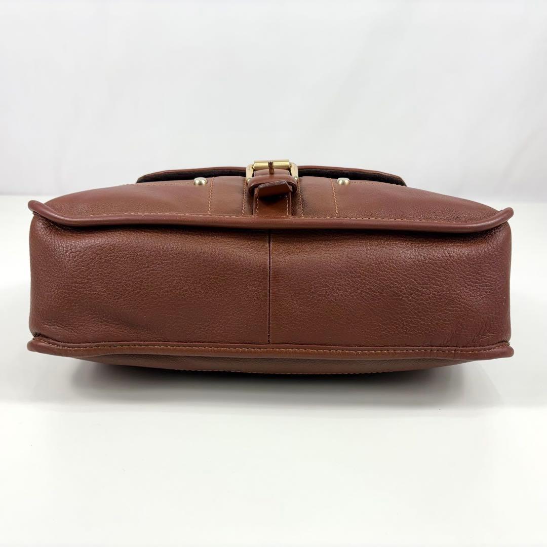 LONGCHAMP ロンシャン バルザンレザー トートバッグ ハンドバッグ 茶色