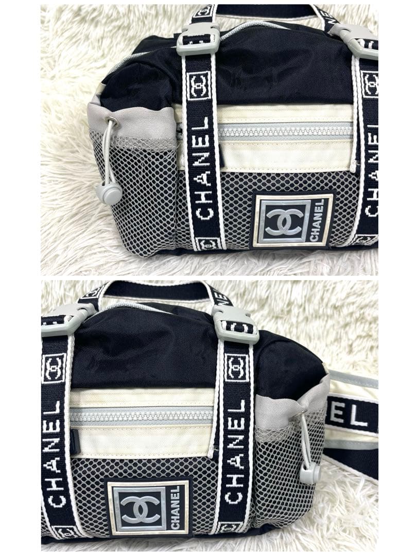 CHANEL シャネル　ボディバッグ　スポーツライン　ナイロン　ヴィンテージ