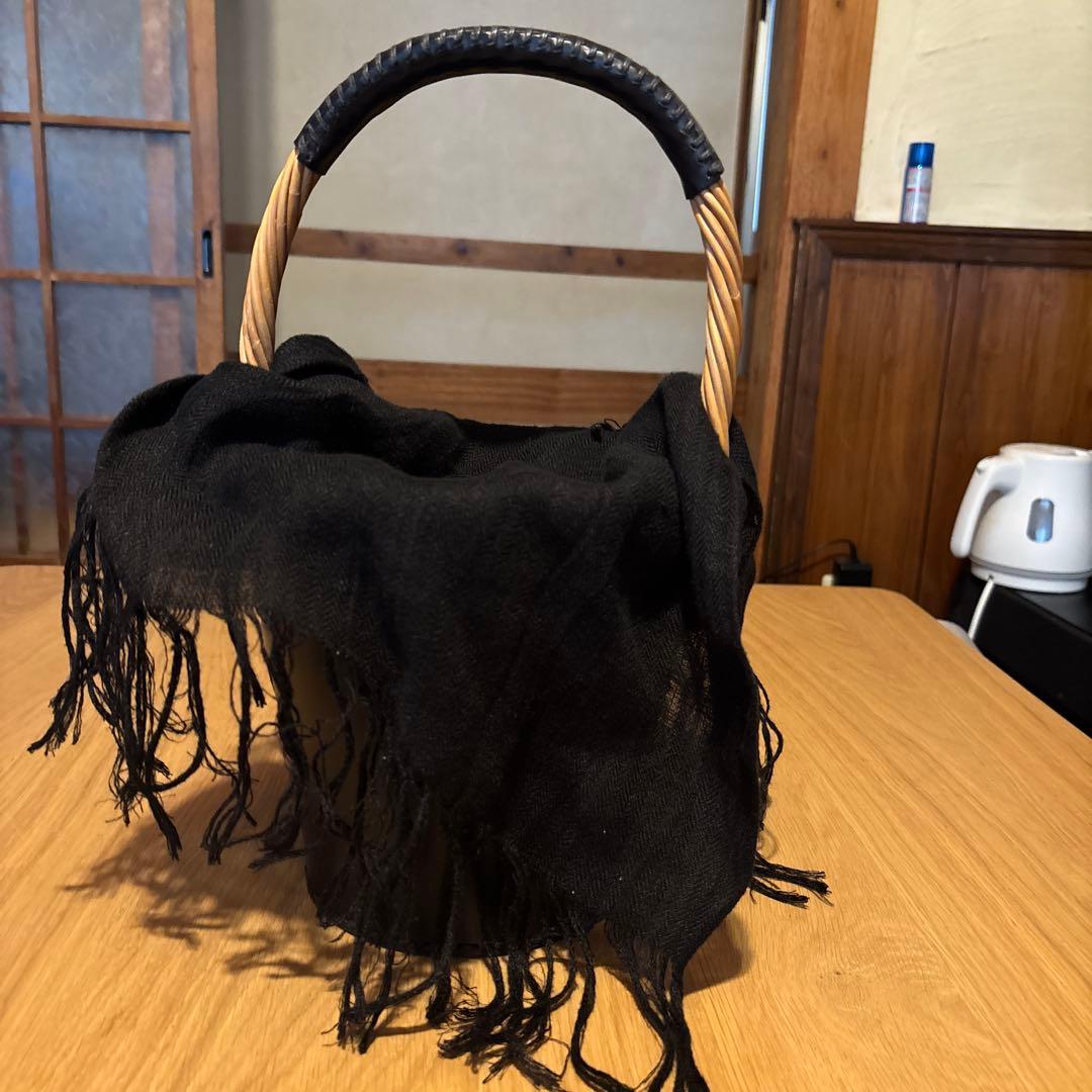 エバゴス　ブラックレザーカゴバック