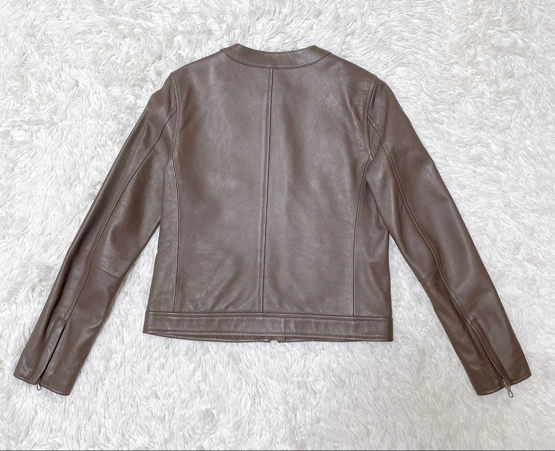 GREEN LABEL RELAXING ライダース シングル レザージャケット