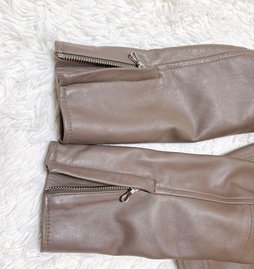 GREEN LABEL RELAXING ライダース シングル レザージャケット