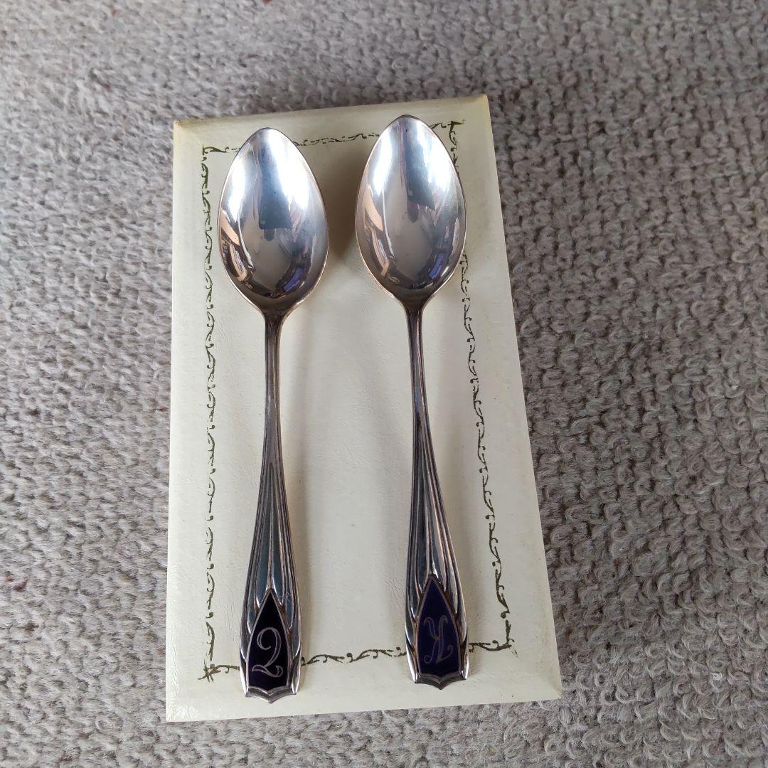 銀製スプーン2本セット