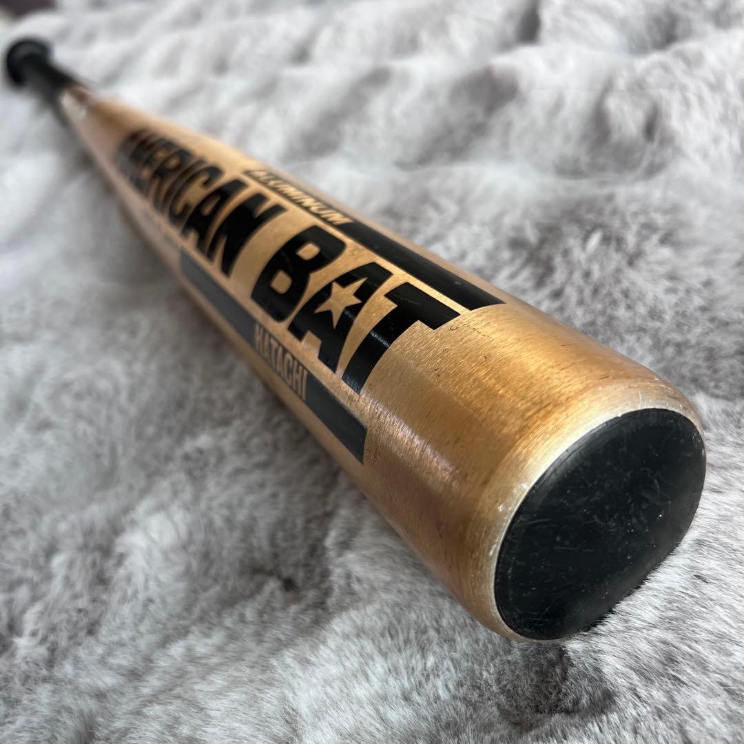 良好　レア　HATACHI ハタチ　アメリカンバット　　アルミ　少年軟式　70s