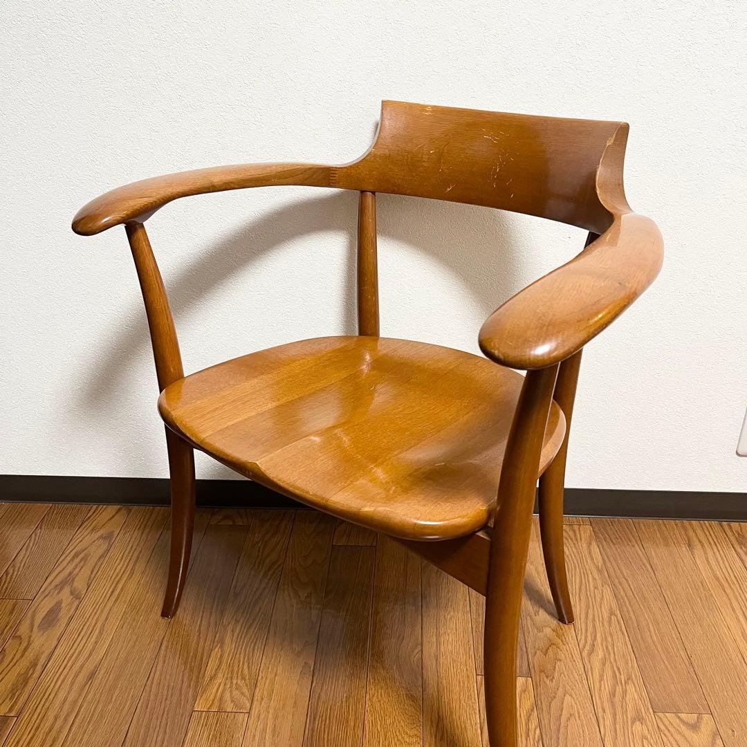 【美品】飛騨産業　クレセント　アームチェア　HIDA CRESCENT ①