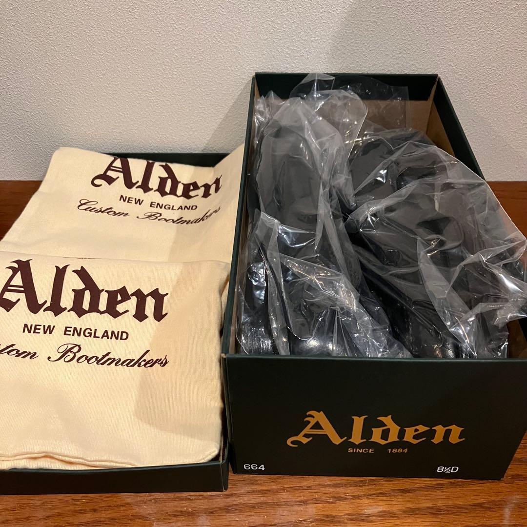 ☆未使用品☆ Alden 664 US8.5D / ブラックコードバン 付属品有