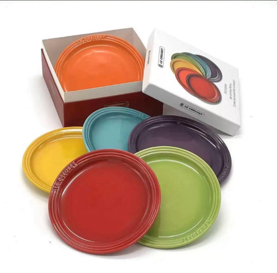 LE CREUSET レインボー プレート 6枚セット