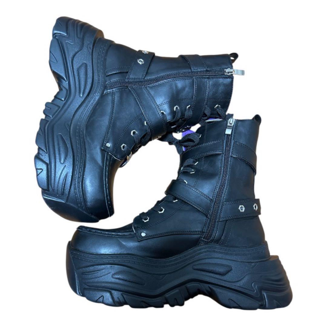 ヨースケ YOSUKE 厚底ブーツ ソール高さ8cm パンク 地雷系 Y2K