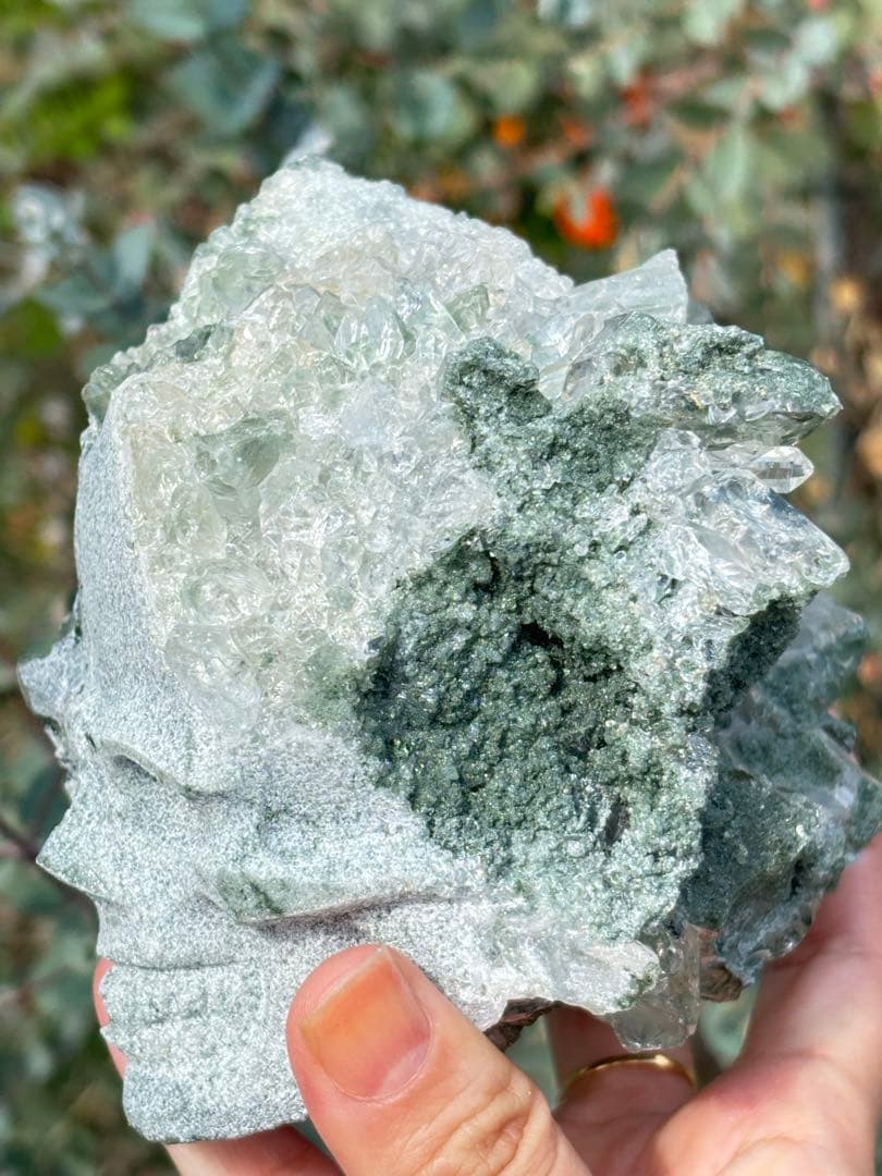 ヒマラヤ　ガネーシュ　クローライト　超高品質　スカル　ミュージアムグレード