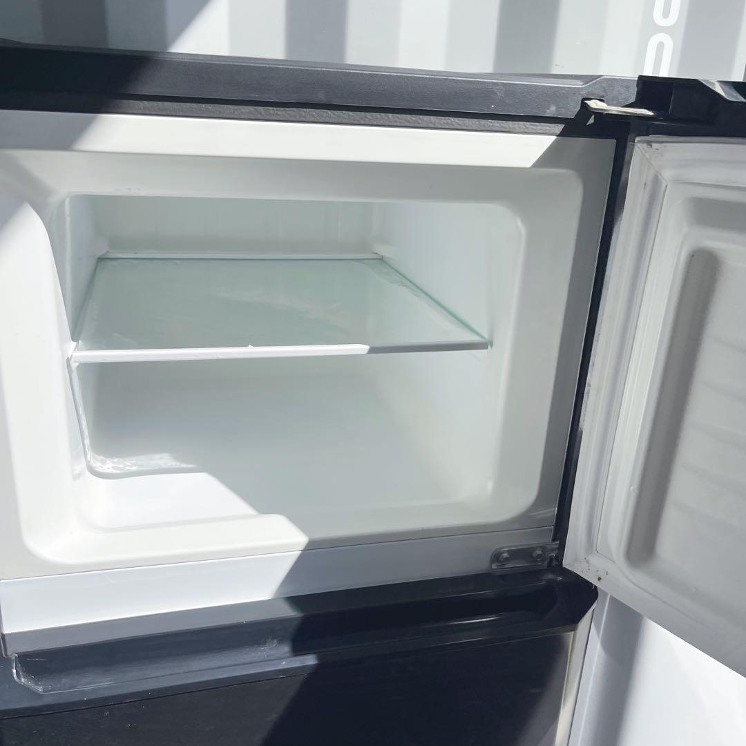 203取付無料！完動品！スタイリッシュブラック小さめ冷蔵庫洗濯機炊飯器電子ケトル