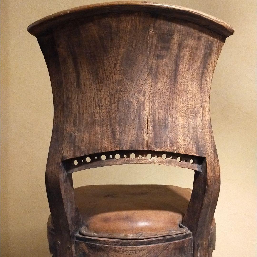 イス　椅子　レザー　ダイニングチェア　ロイズアンティーク　halo プリミティブ