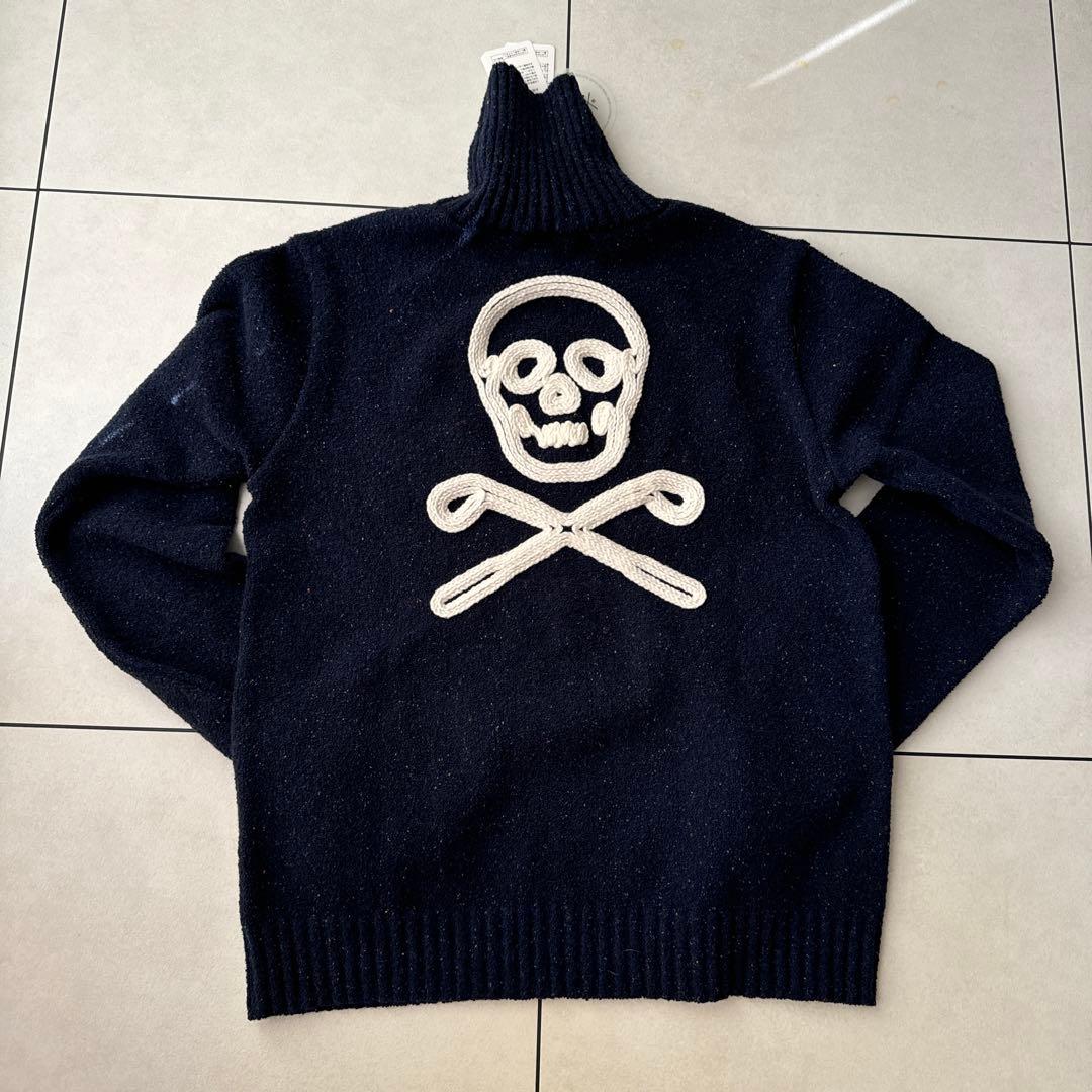 MARK & LONA マークアンドロナ　タートルネックネイビー セーター 46