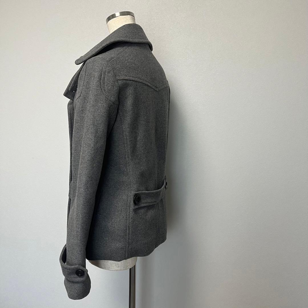 ダークコア ピーコート ウールコート 韓国 海外ガール ゴシック y2k 平成