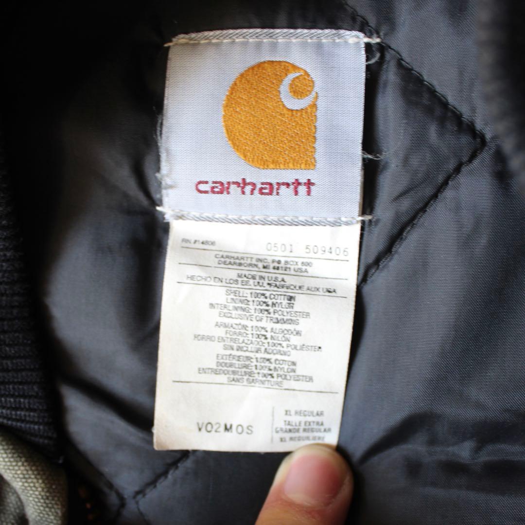 usa製 雰囲気系 Carhartt ダックベスト MOS モスグリーン XL