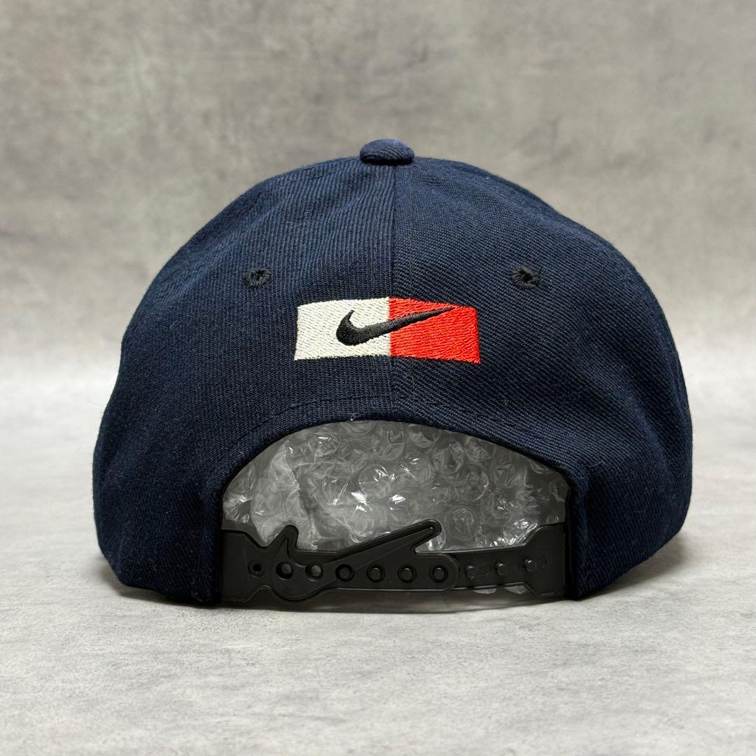 90s ヴィンテージ OLD NIKE ナイキ スナップバックキャップ ネイビー