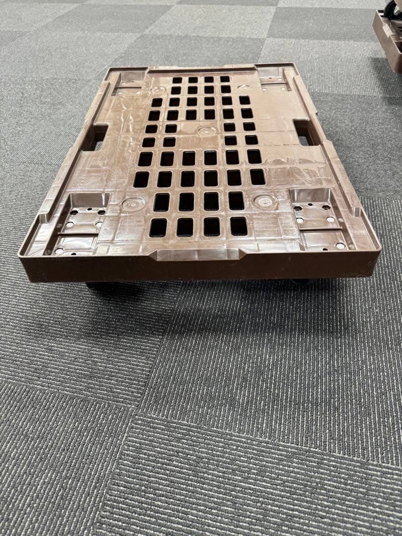 扉付き折りたたみコンテナ5個セット（75L) ブラウン 1組 定価21,037円