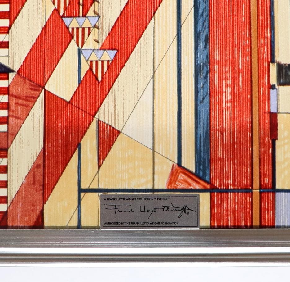 フランク・ロイド・ライト 激レア ヴィンテージ ステンドグラス アメリカの国旗