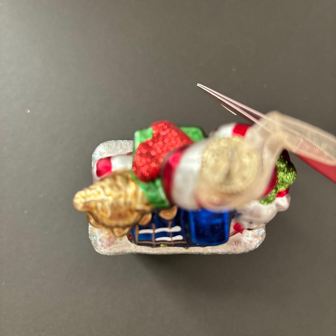 【メルカリ便】 Harrods ハロッズ　ガラスオーナメント4個セット