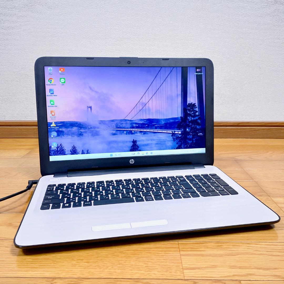 美品✨SSD256GB HPノートパソコン Webカメラ DVD視聴 Win11