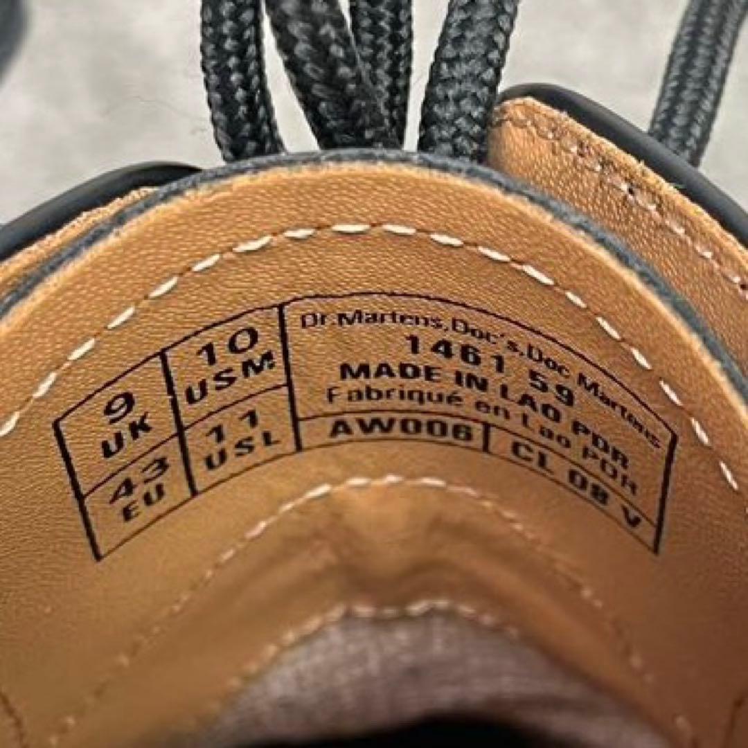 Dr.Martens　1461 ３ホールシューズ　ブラック　革靴　厚底　28cm