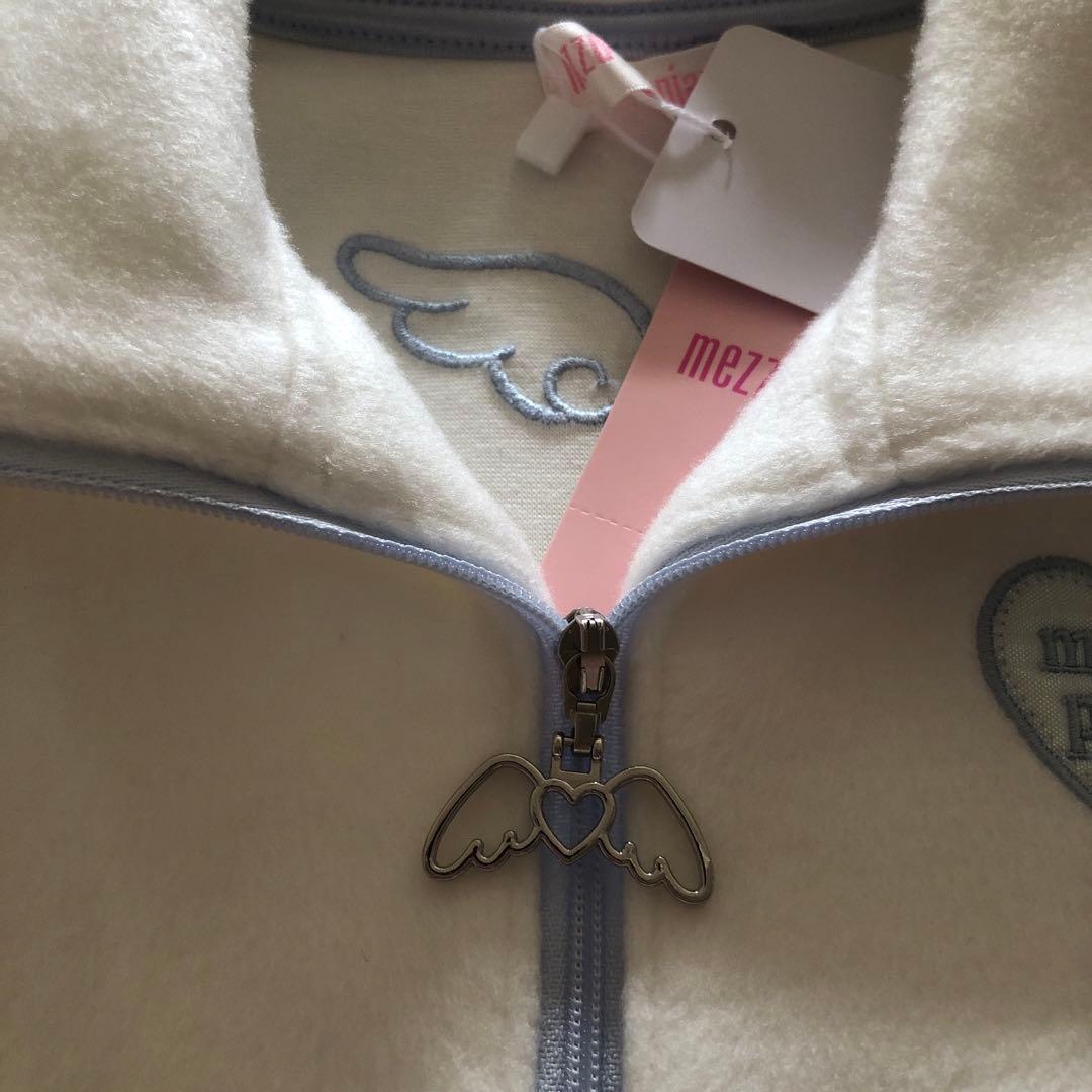 メゾピアノ新品新作タグ付きラメパイピング　ハーフZIPプルオーバー140