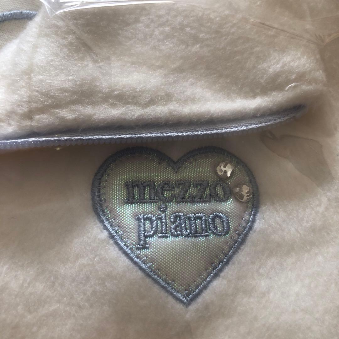 メゾピアノ新品新作タグ付きラメパイピング　ハーフZIPプルオーバー140