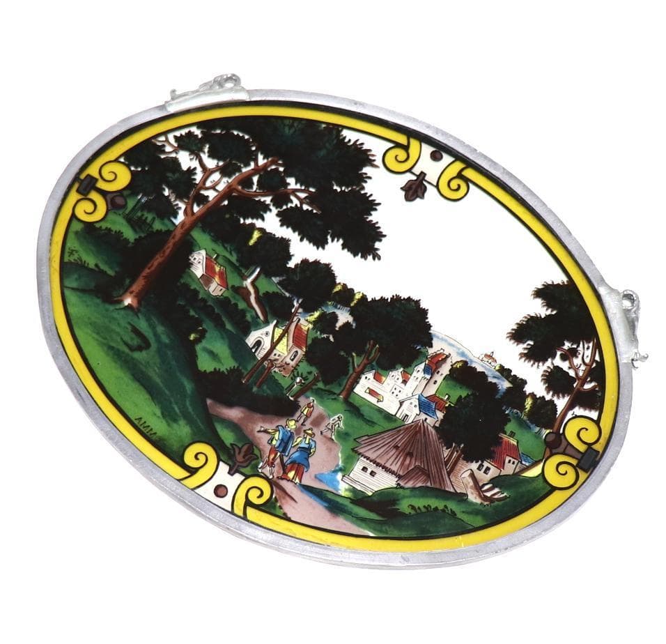 メトロポリタン美術館 街の風景 ヴィンテージ ステンドグラス