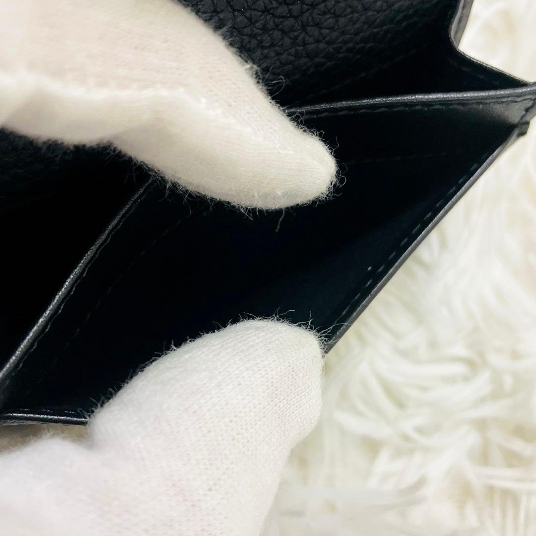 未使用級✨ディオール 名刺入れ アイコン CDロゴ レザー 黒