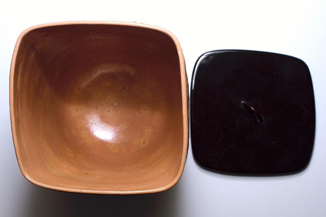 李朝時代 鶴文 桶形水指 [八代 乾山(山本如仙)識箱]