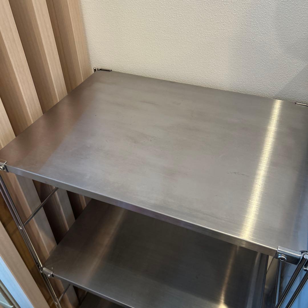 無印良品 スチールラック 2段　ステンレス （ayapyon）