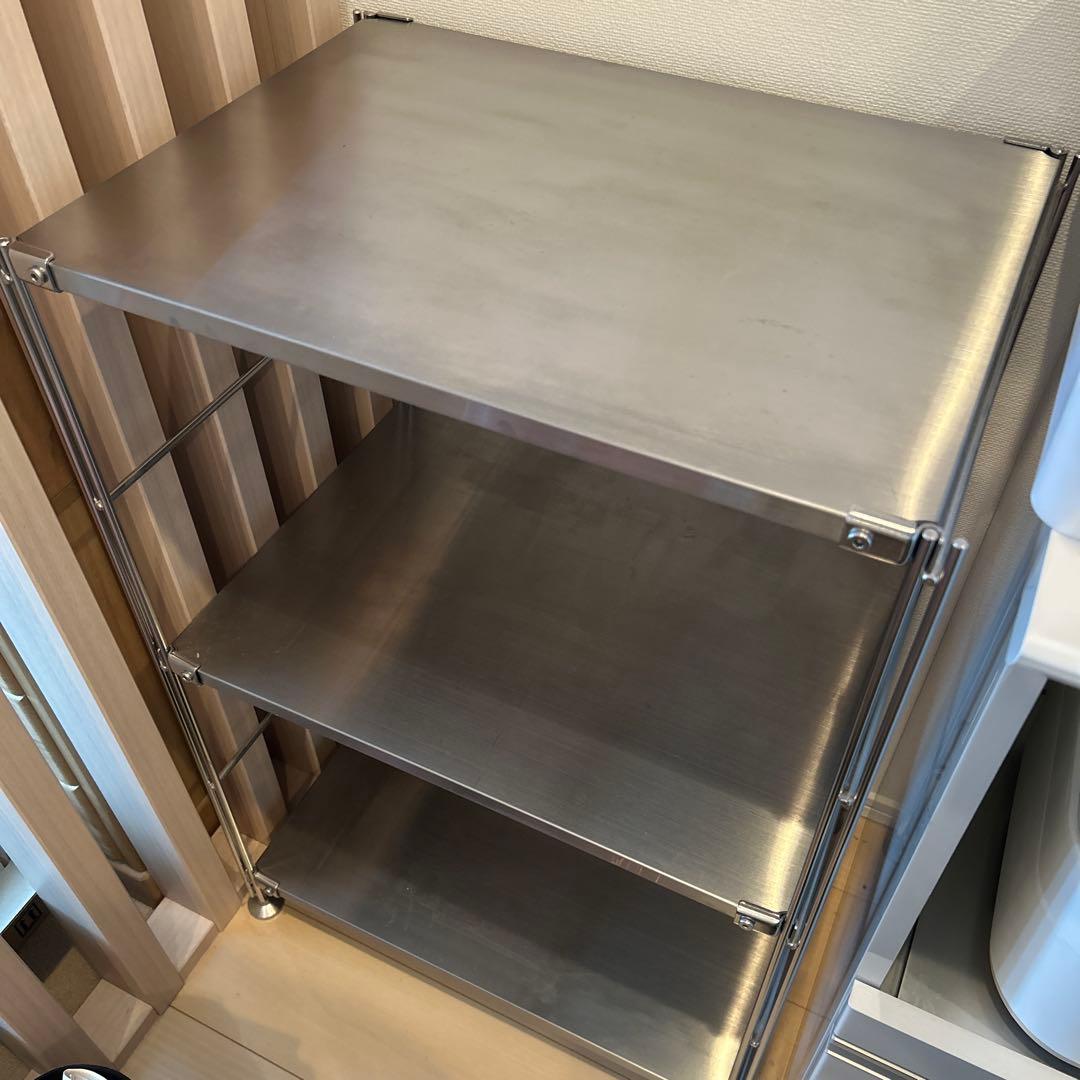 無印良品 スチールラック 2段　ステンレス （ayapyon）