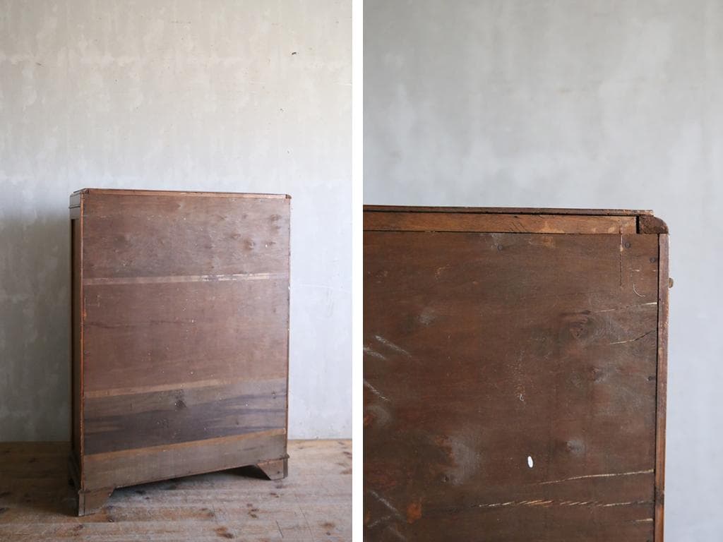 英国アンティーク木製ブックケースキャビネット/本棚/ガラス飾り棚(80-336)