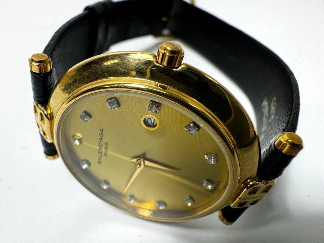 バレンシアガ　12Pダイヤ　腕時計