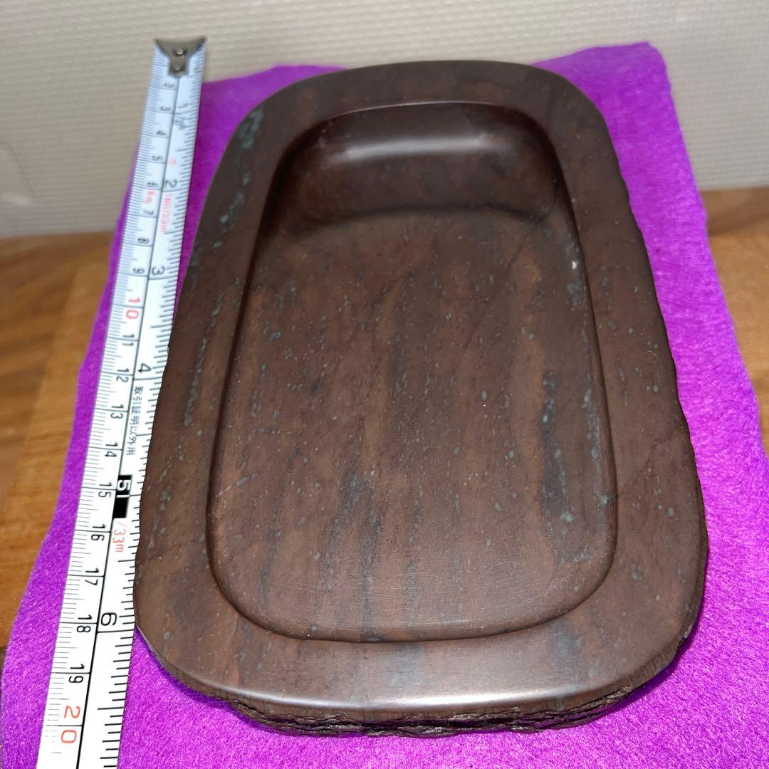 ⭕️赤間紫金硯　新品美品　希少　170cm 自然硯　伝統工藝士　下井昭竜山