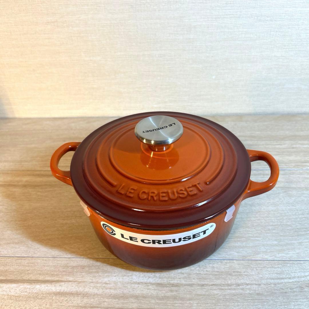 ルクルーゼ　ココットロンド　カイエン　レッド　両手鍋　鍋　18cm