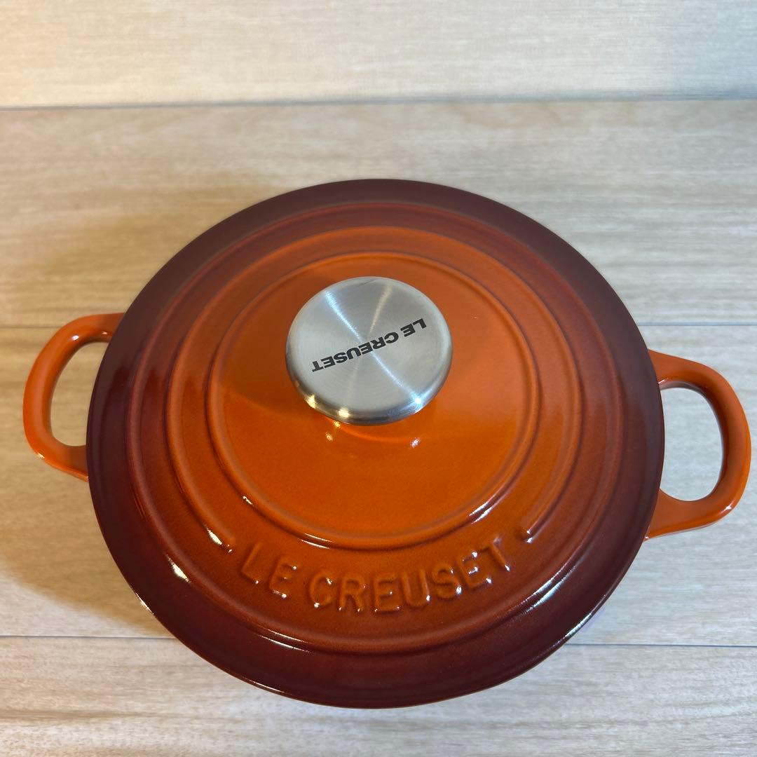 ルクルーゼ　ココットロンド　カイエン　レッド　両手鍋　鍋　18cm