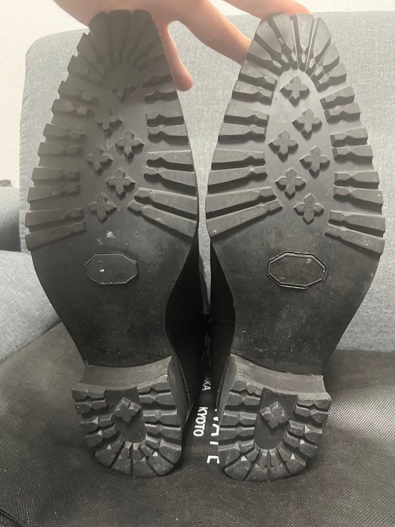 靴 kiryuyrik COW HIDE LONG JODHPUR BOOTS