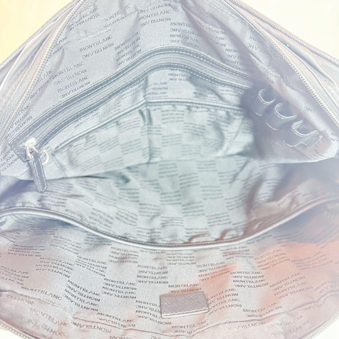 モンブラン ビジネスバッグ ナイロン×レザー 黒 ショルダー付