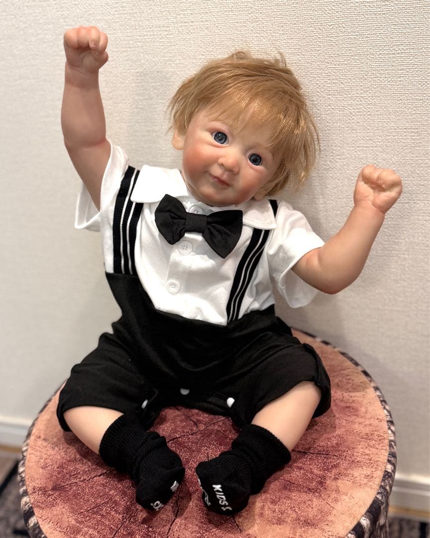 ★新品★リボーンドール 双子のわんぱく王子様50cm