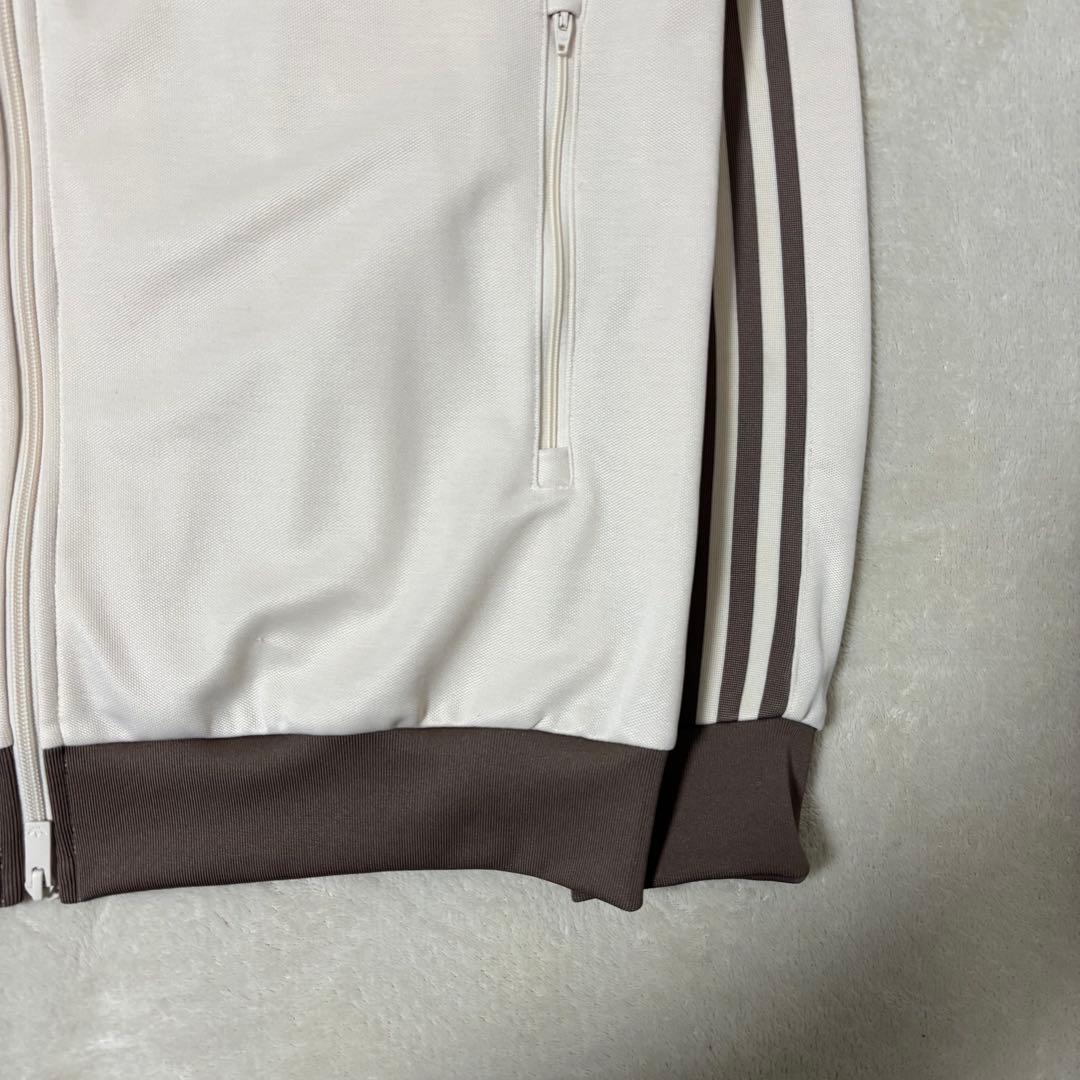 adidas トラックジャケット ライトベージュ モカブラウン　ビッグサイズ