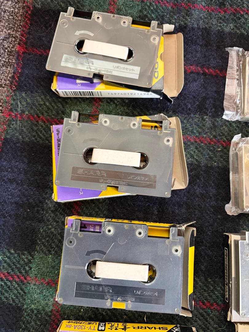 シャープ ワープロ 書院用 インクリボン 8点セット（金・銀・青・黄 ・黒)