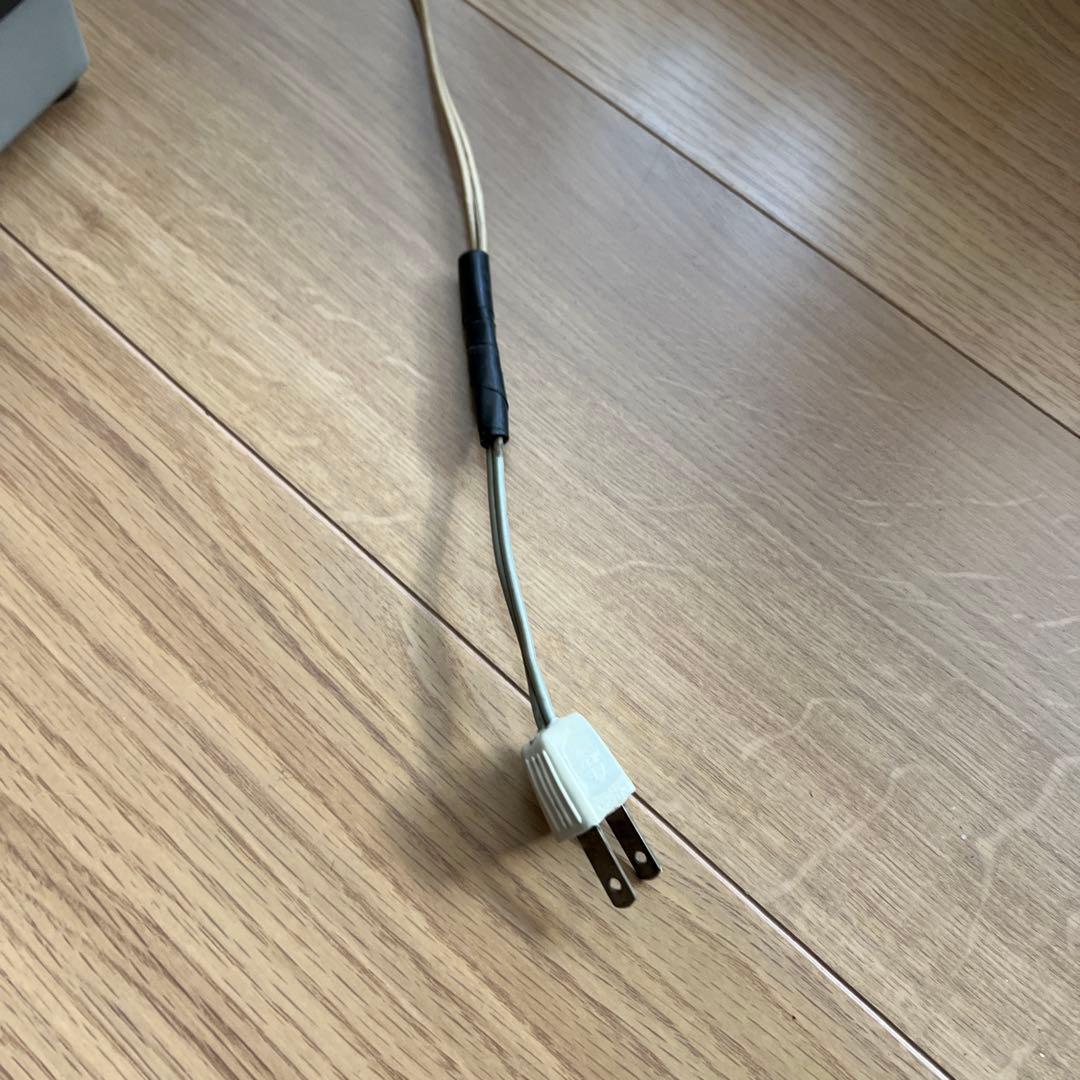 アンティーク扇風機スイッチ光る昭和レトログリーン扇風機コード修理品撮影用品動作可