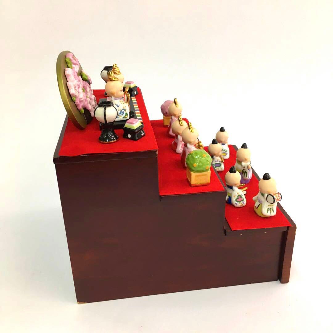 ローズオニールキューピー　お雛様 加藤工芸　　三段雛飾り