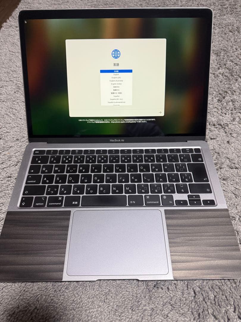 スマホ・タブレット・パソコン macbook air m1 2020 8GB 256GB