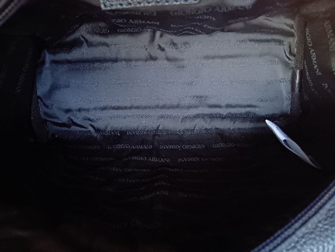 う*♪様 ジョルジオアルマーニ GAエンボスロゴ レザーポーチ セカンドバッグ