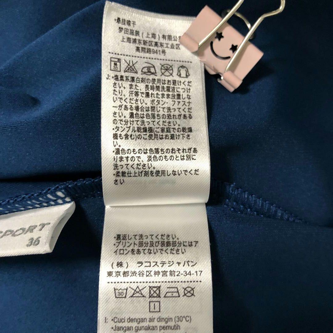 【新品】LACOSTE SPORT テニスドレス ワンピース ネイビー Sサイズ