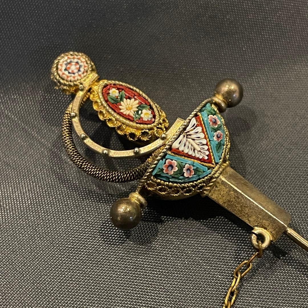 アンティーク ソードピン ブローチ