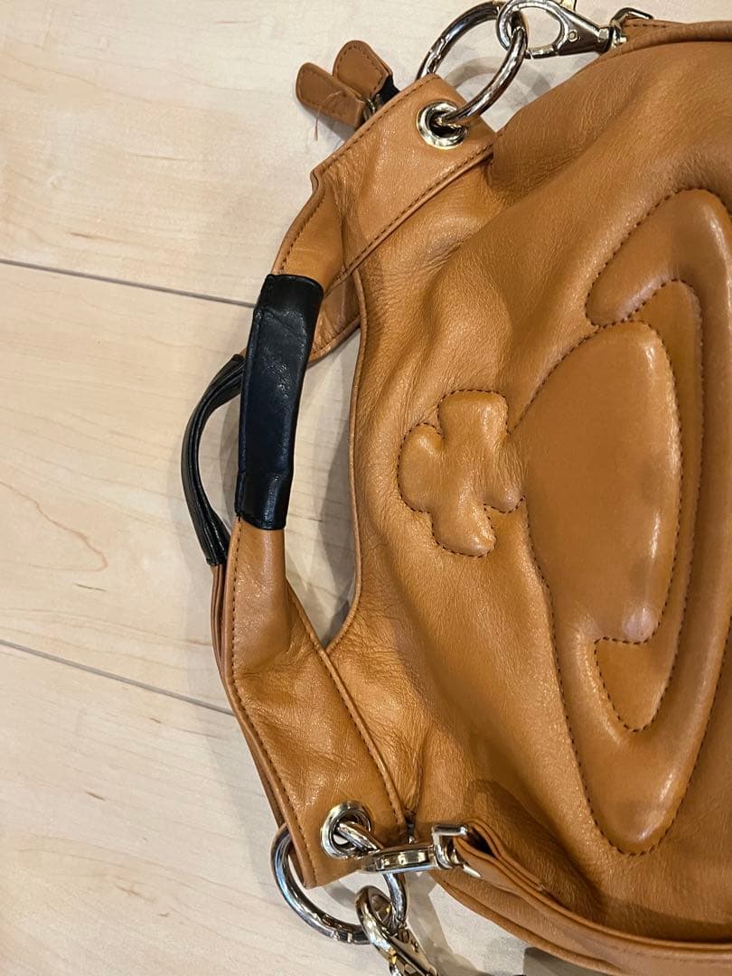 yamamoto　ヴィヴィアン　キャメル レザー バッグ