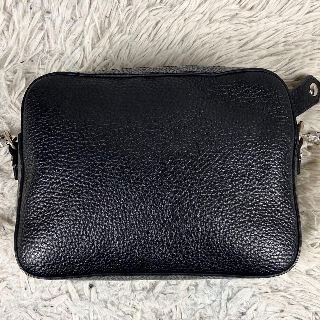 極美品 ヴィヴィアンウエストウッド レザー オーブ ショルダーバッグ ブラック