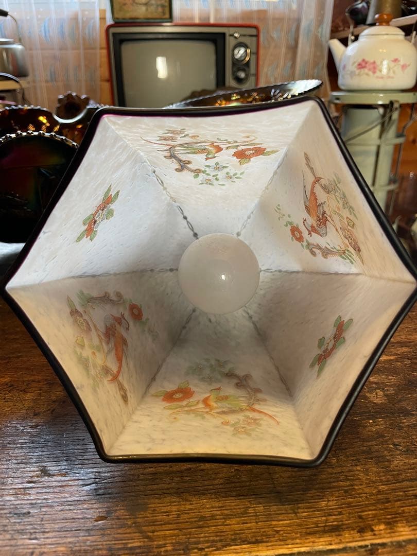 アンティーク　ガラスペンダントライト