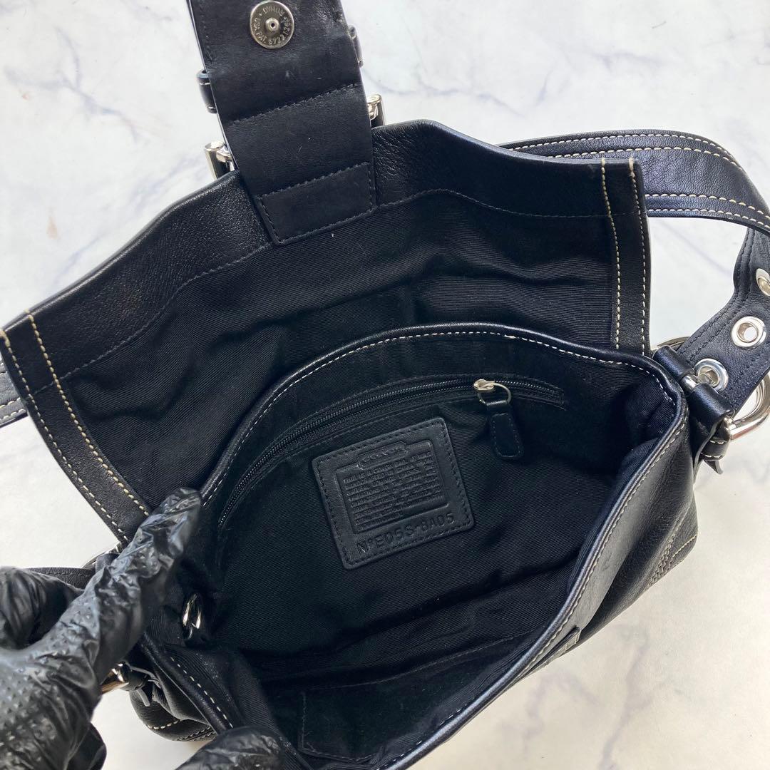 美品 希少✨ COACH コーチ ソーホー ワンショルダー　ブラック　Y2k